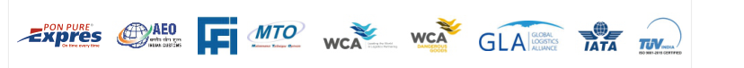 Memberships & accreditations: AEO, IATA, MTO, WCA, WCA Dangerous Goods, GLA, TÜV ISO 9001:2015